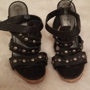 Maltisse cork heel pump/sandal